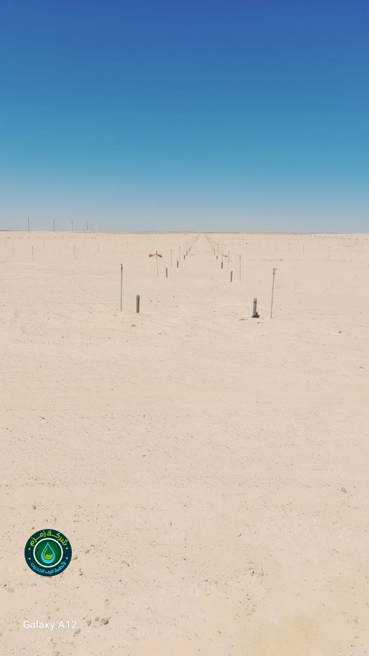 من مواقع تنفيذ شبكات الري